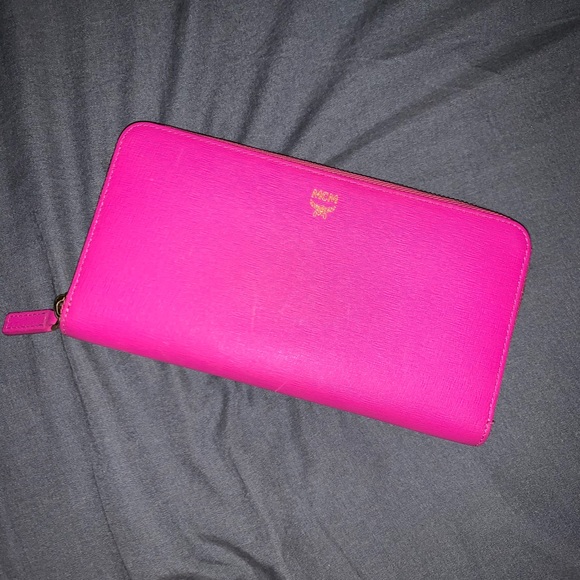 MCM Handbags - Neon pink MCM wallet